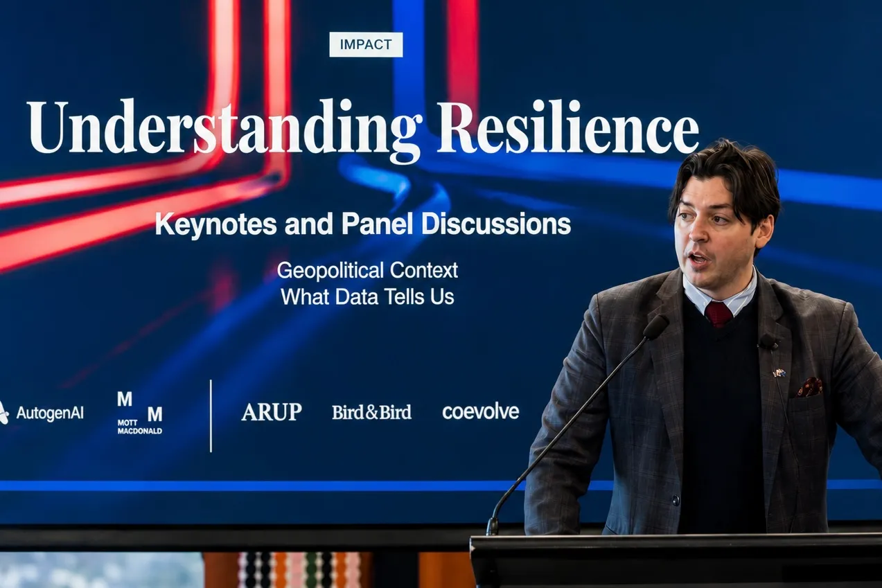 Al Hynes speaking at a resilience event